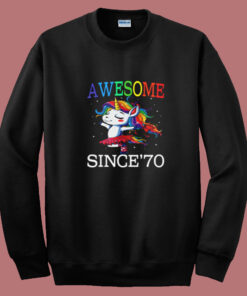 Unicorn 50th Birthday Summer Sweatshirt