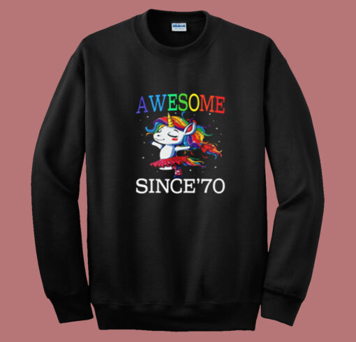 Unicorn 50th Birthday Summer Sweatshirt