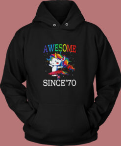 Unicorn 50th Birthday Vintage Hoodie