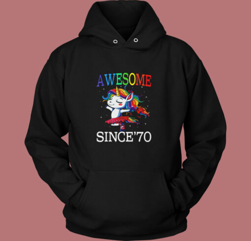 Unicorn 50th Birthday Vintage Hoodie