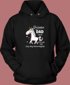 Unicorn Dad Like A Regular Dad Vintage Hoodie