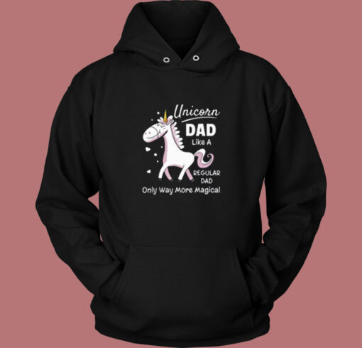 Unicorn Dad Like A Regular Dad Vintage Hoodie