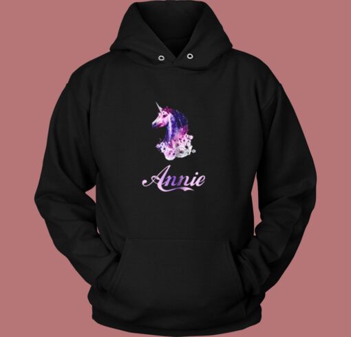 Unicorn Name Annie Vintage Hoodie