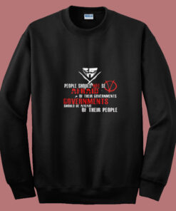 V For Vendetta Fawkes Mask Political Summer Sweatshirt