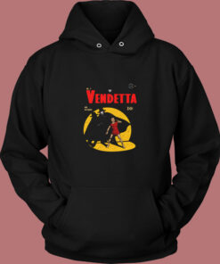 V For Vendetta Warrior Gotham Parody Vintage Hoodie