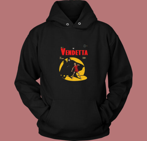 V For Vendetta Warrior Gotham Parody Vintage Hoodie