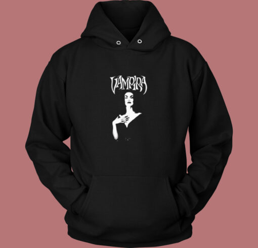 Vampira Horror Host Gothic Vintage Hoodie