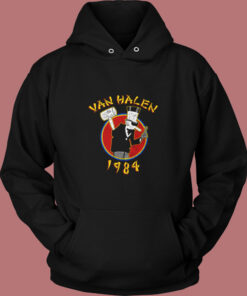 Van Halen 1984 Vintage Album Logo Vintage Hoodie