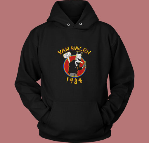 Van Halen 1984 Vintage Album Logo Vintage Hoodie