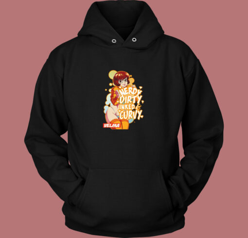 Velma Nerdy Dirty Inked Curvy Vintage Hoodie