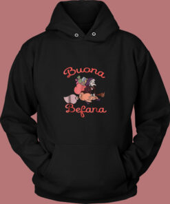 Vintage Buona Befana Italian Christmas Vintage Hoodie