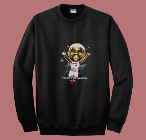 Vintage Nba Lebron James Caricature Summer Sweatshirt