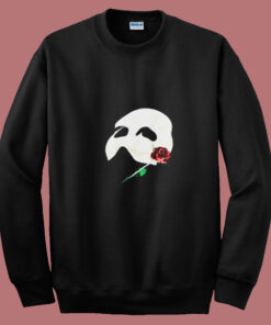 Vintage Phantom Of The Opera Mask 1986 Glow In Dark Summer Sweatshirt