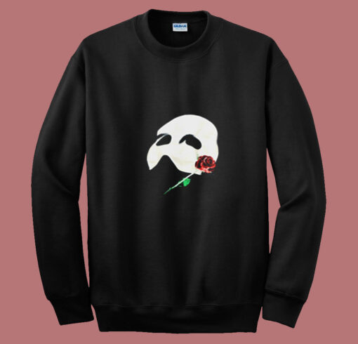 Vintage Phantom Of The Opera Mask 1986 Glow In Dark Summer Sweatshirt