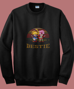 Vintage Retro Bestie Strawberry Shortcake Summer Sweatshirt