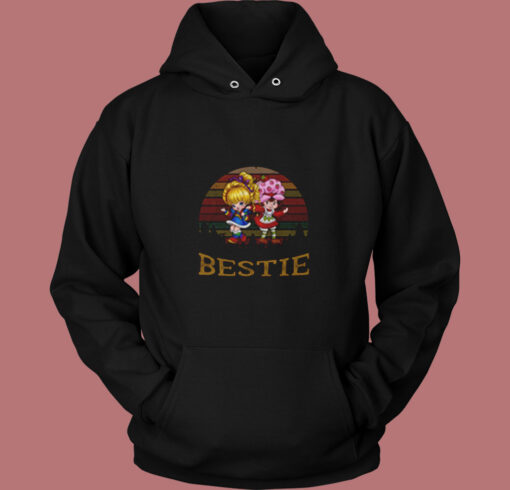 Vintage Retro Bestie Strawberry Shortcake Vintage Hoodie