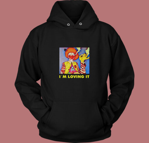 Weed Smoking Clown Vintage Hoodie