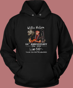 Willie Nelson 64th Anniversary Vintage Hoodie