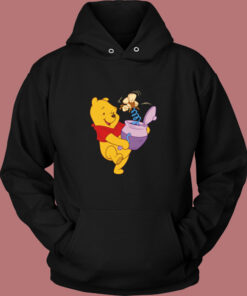 Winnie The Pooh Design Vintage Hoodie