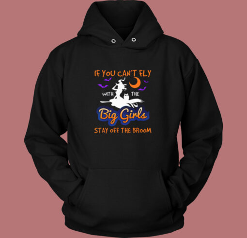 Witch Broomstick Halloween Vintage Hoodie