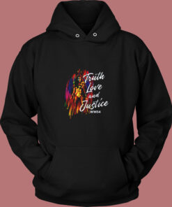 Wonder Woman Truth Love And Justice Vintage Hoodie