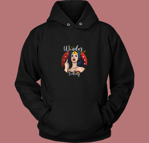 Wonder Women Not In Mood Today Vintage Hoodie