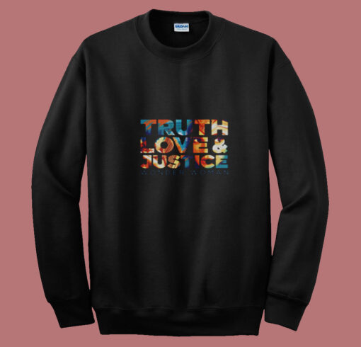 Ww 1984 Truth Love And Justice Girls Summer Sweatshirt