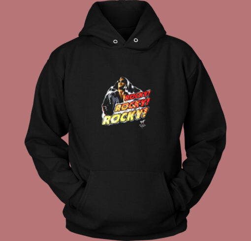 Wwf Rocky The Rock The Peoples Chant Vintage Hoodie