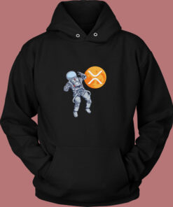 Xrp Ripple Astronaut To The Moon Vintage Hoodie