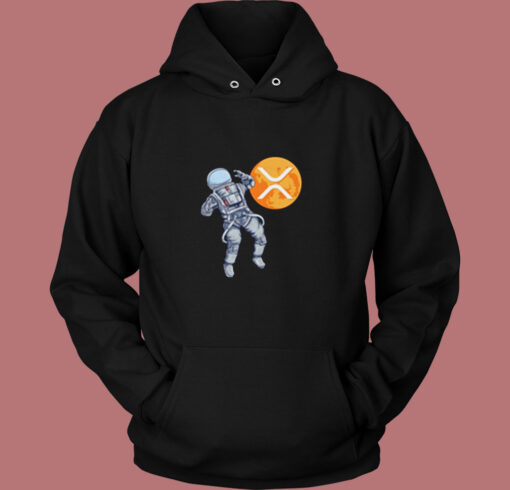 Xrp Ripple Astronaut To The Moon Vintage Hoodie